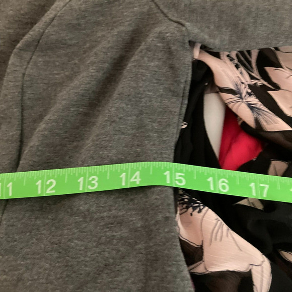 Talbots Dress Womens Sz 2 Gray Ponte Knit‎ Stretch Keyhole Sheath Long Sleeve - Picture 9 of 10